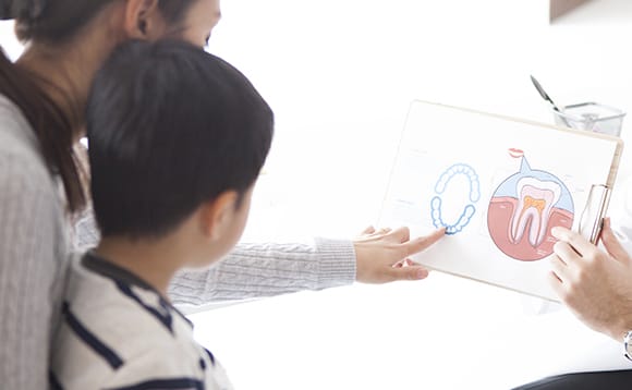 こどもの診察の様子